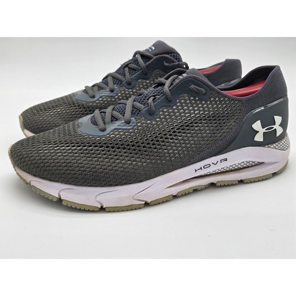 Under Armour HOVR Sonic 4 Gray Running Shoes Mens Size 10 3023543-104